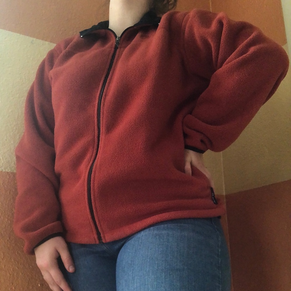 Burnt orange timberland jacket